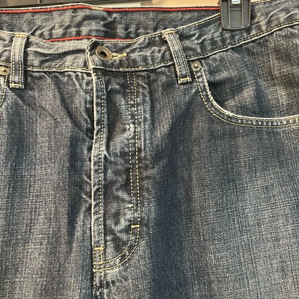 Banana Republic Relaxed Fit Blue Jeans 100% Cotton Straight Leg | 35x34